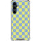 Neon Checkered Galaxy S23 FE Clear Case